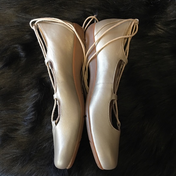 ABEO Tori Ballet Neutral Taupe Metallic New No Tag Only Tried On - Picture 6 of 13